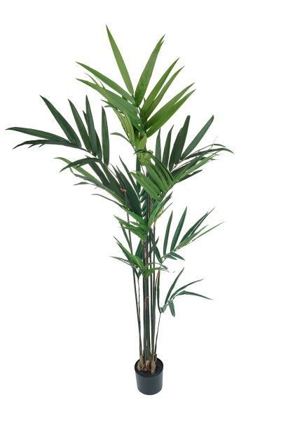 Дерево искусственное в кашпо "Пальма Кентия (Ховея)", Н180 см, 12 веток, 129 листьев