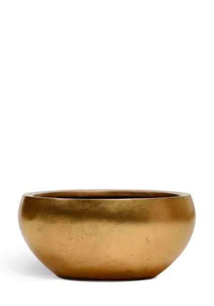 Кашпо TREEZ Effectory, Низкая полусфера, Сусальное золото