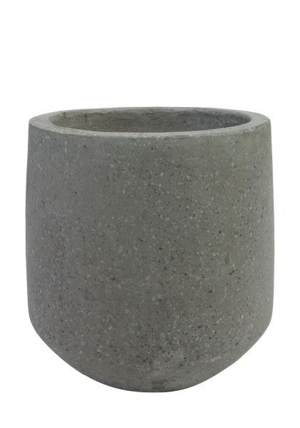 Кашпо Nobilis Marco "Grey Jar" (полистоун), D22хH22 см