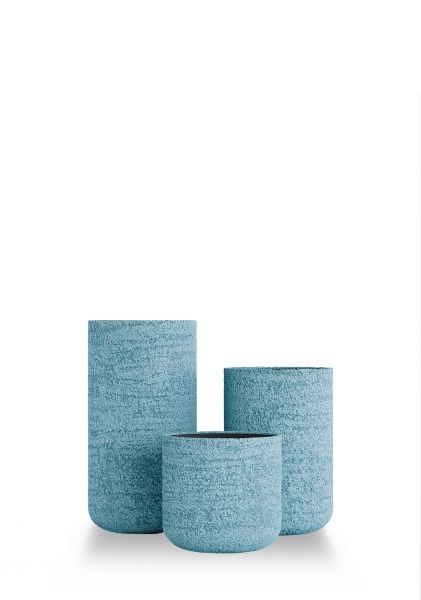 Кашпо CONCRETIKA TOPPER EROSIA BLUE