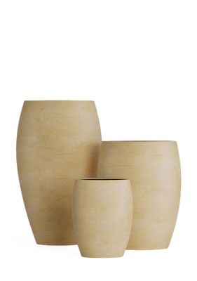 Кашпо CONCRETIKA OVAL LEMON CLAY