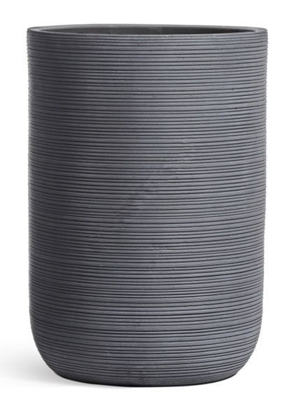 Кашпо TREEZ ERGO, TreeLine, Высокий цилиндр, Дымчато-серый бетон