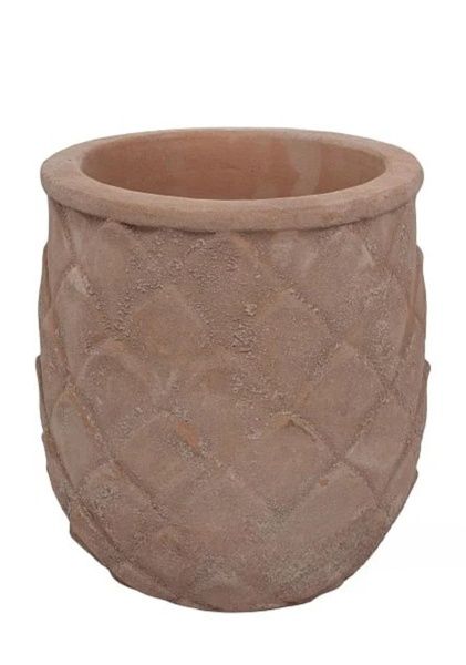 Кашпо Nobilis Marco "Anterra Leaves Jar" (терракота), D20хH23 см