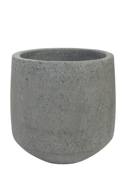 Кашпо Nobilis Marco "Grey Jar" (полистоун), D32хH30 см
