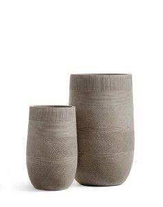 Кашпо TREEZ ERGO, Высокая округлая чаша, Капучино