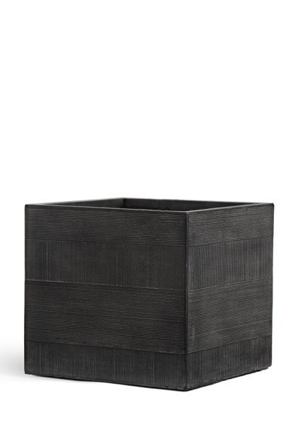 Кашпо TREEZ ERGO, Graphics, Куб, Чёрный Графит