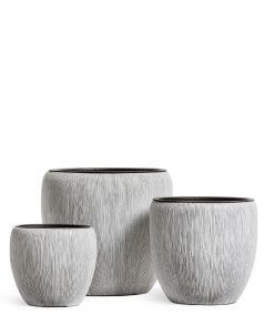 Кашпо TREEZ Effectory, Конус-Чаша, Слоновая кость