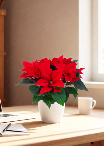 Пуансеттия 12/40 см в CLASSICO 18