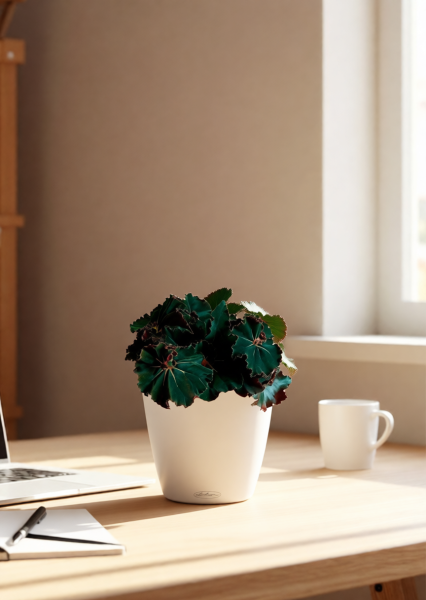 Бегония Рекс Дарк Мамба 12/25 см в CUBE COLOR 14