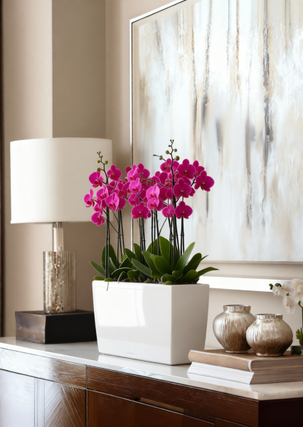 Орхидея Фаленопсис коралловая 12/60 см