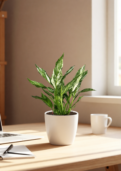 Спатифиллум вариегатный (без соцветий) 12/40 см