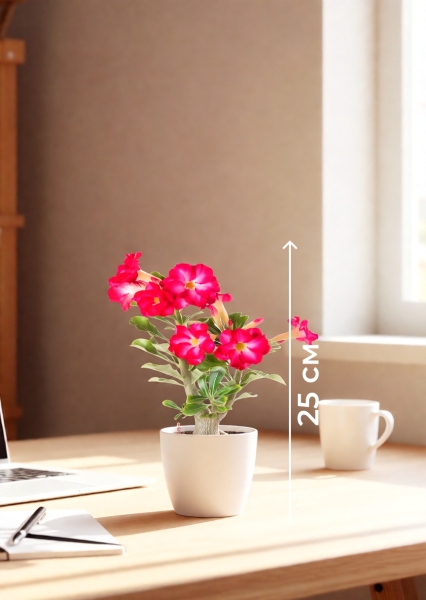 Адениум Пинк Стар 13/25 см в CLASSICO COLOR 18 Адениум Пинк Стар 13/25 см в CLASSICO COLOR 18