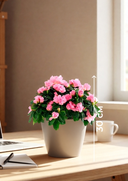 Азалия Фландрес розовая 14/30 см в CLASSICO 18 Азалия Фландрес розовая 14/30 см в CLASSICO 18