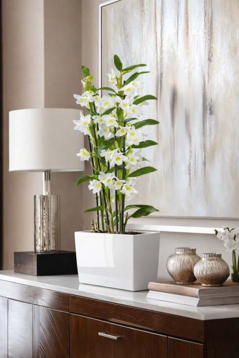 Орхидея Дендробиум белый в ORCHIDEA 18