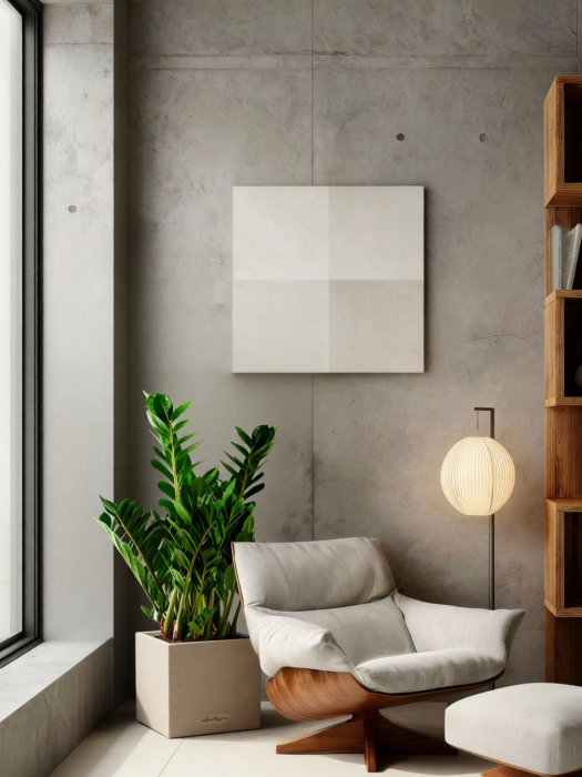 Замиокулькас 21/80 см в CANTO STONE LOW 30