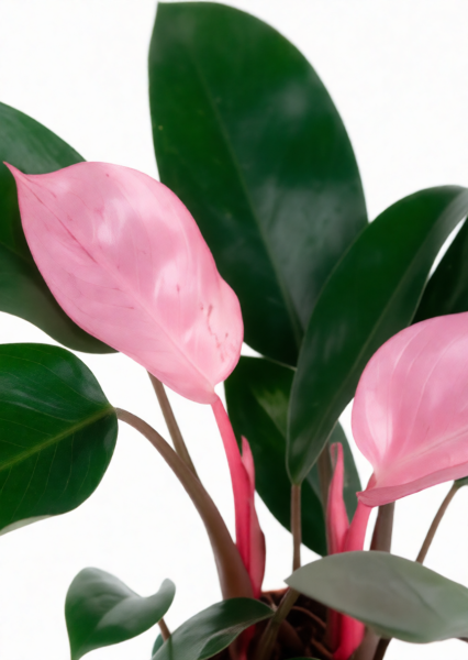 Филодендрон Пинк Принс 12/25 см в CUBE GLOSSY 14