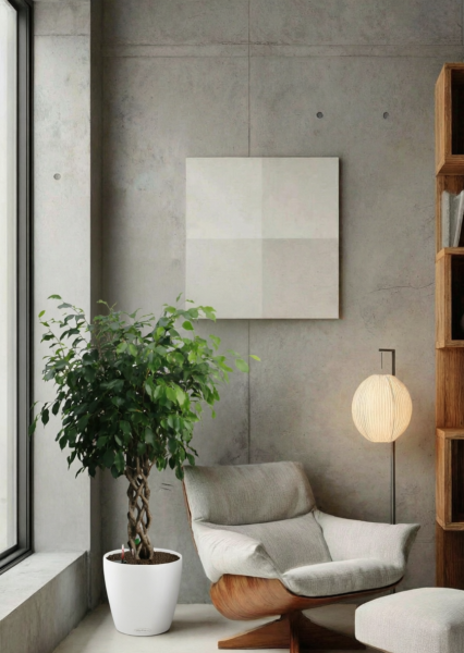 Фикус Бенджамина Экзотика цилиндр 27/120 см в CLASSICO COLOR 35