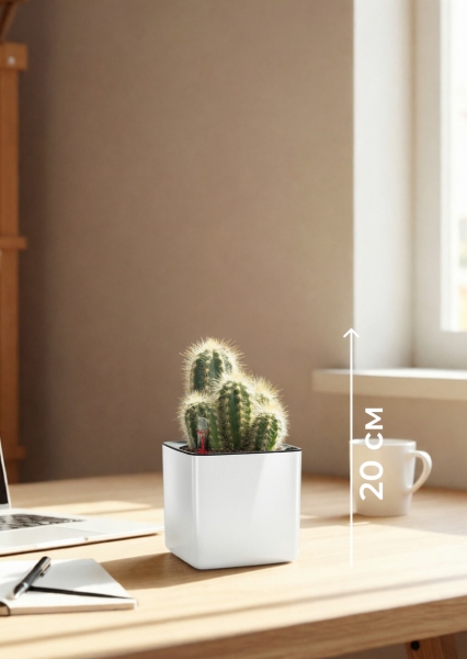 Кактус микс 8 см в CUBE GLOSSY 14 Кактус микс 8 см в CUBE GLOSSY 14